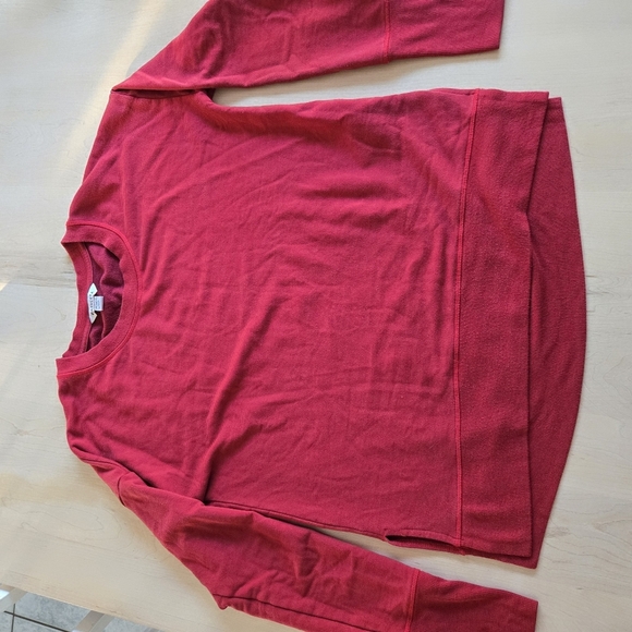 Athleta Red Crewneck Sweater - Picture 3 of 11